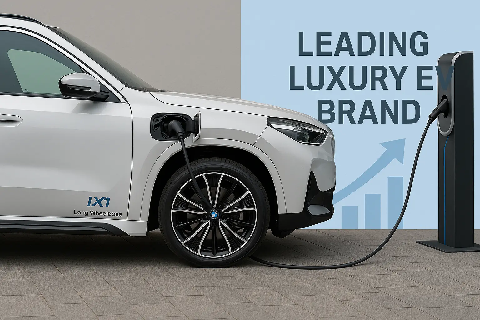 The BMW iX1 Long Wheelbase, a key contributor to H1 2025 EV sales.