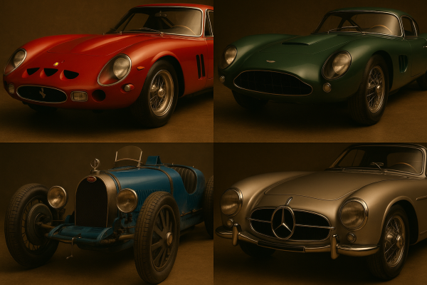 A collection of other expensive cars and top classic vehicles, beyond the record-breaking Mercedes.
